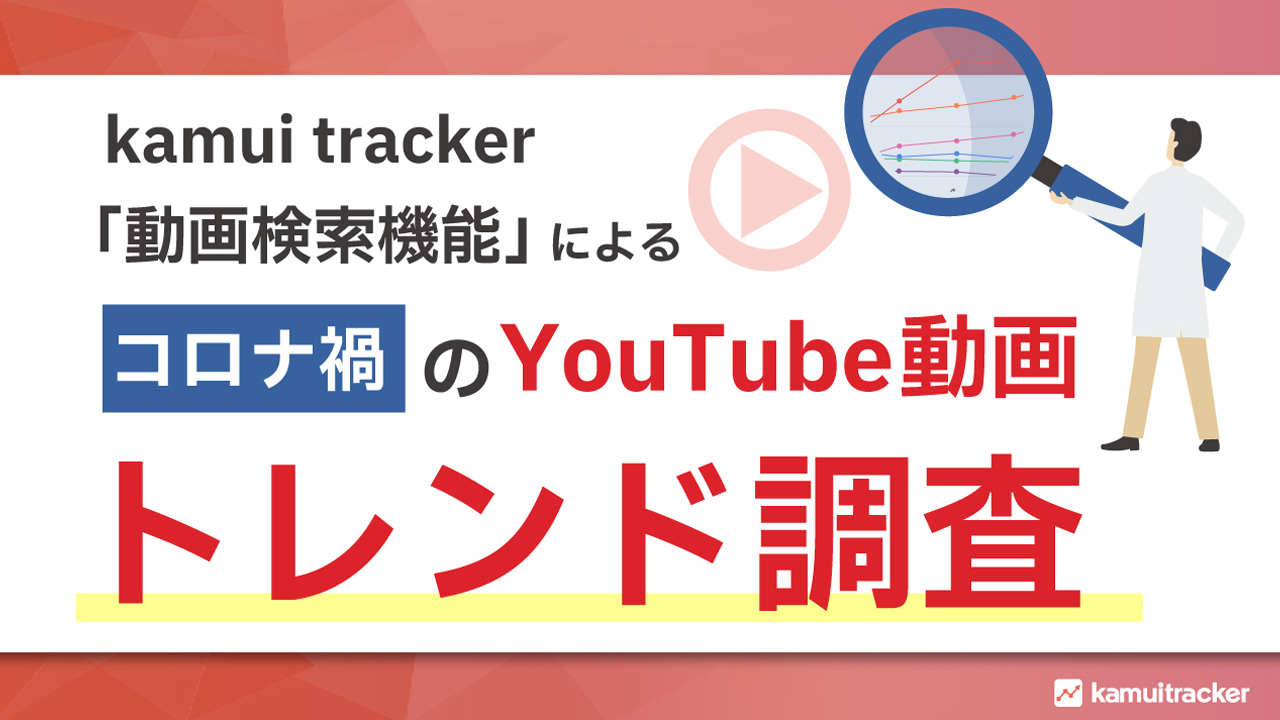 コロナ禍のYouTube動画トレンド推移 ― kamui tracker調べ