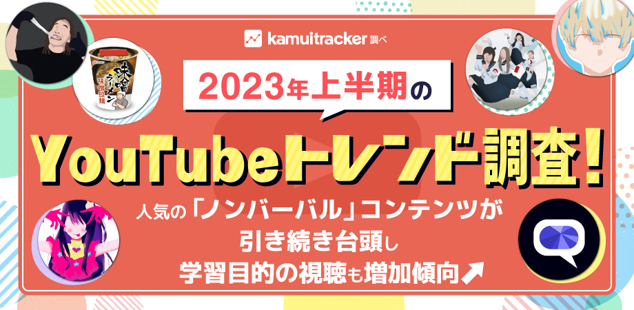 2023年上半期のYouTubeトレンド調査！