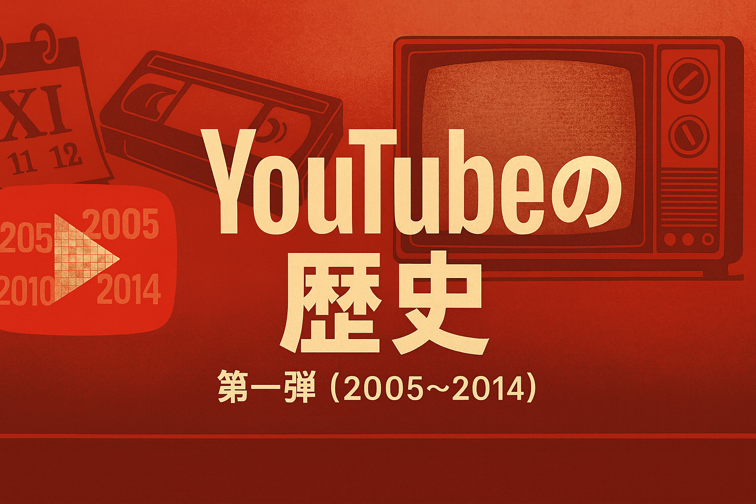 YouTubeの歴史を知ろう！第1弾（2005〜2014）